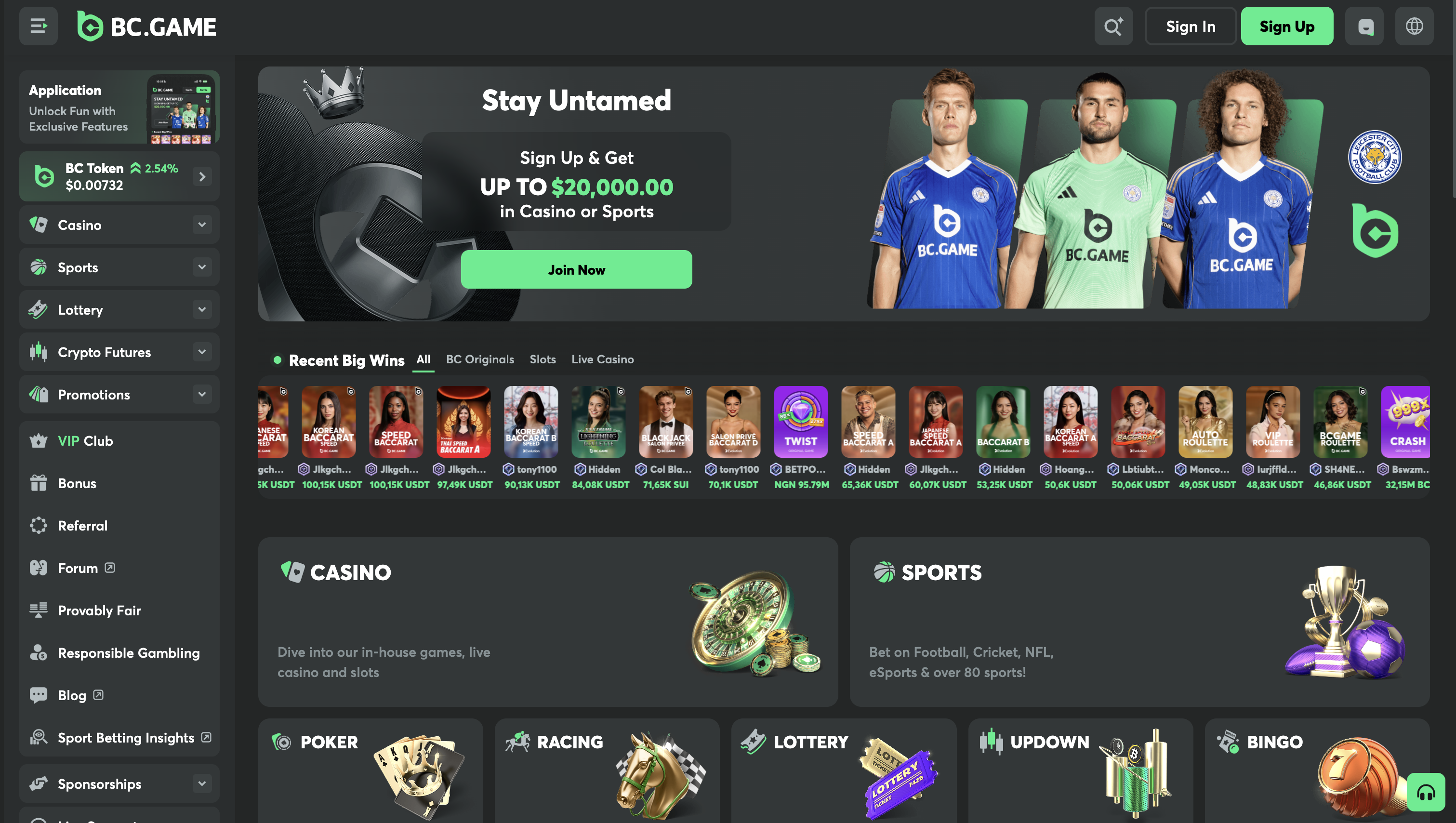 BC.Game No KYC Casino