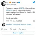 Crypto Crash: Binance Suspends Bitcoin Withdrawal