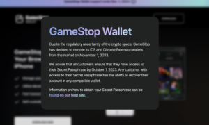 GameStop Withdraws Digital Wallets