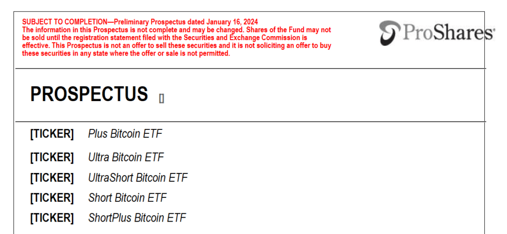 ProShares Expands Bitcoin ETF Offerings