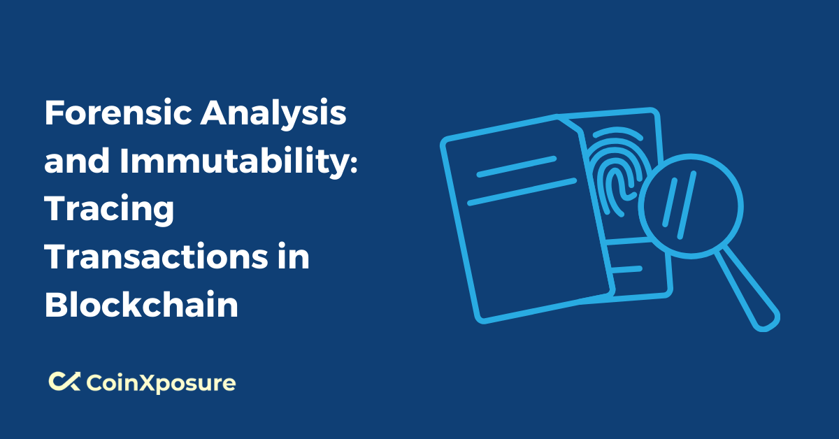 Forensic Analysis and Immutability - Tracing Transactions in Blockchain