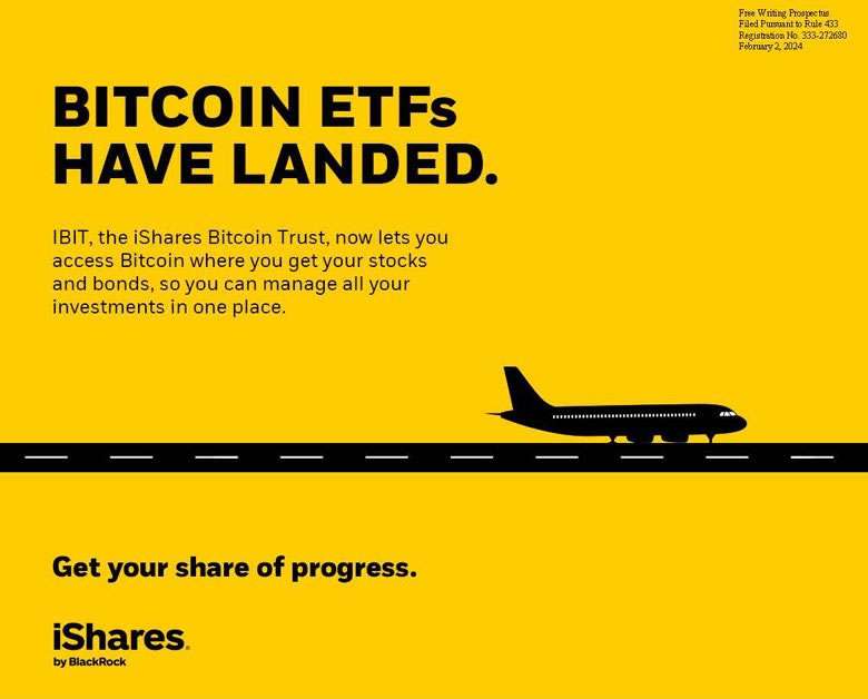 BlackRock Tags BTC as 'Progress' in Latest ETF Ad