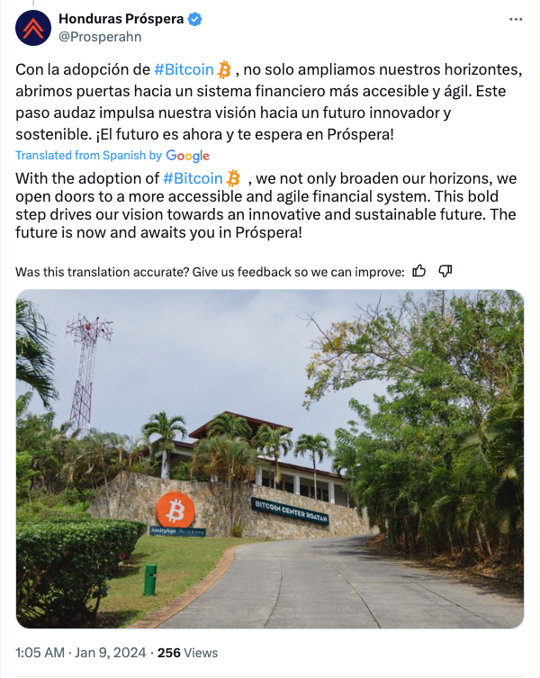 Honduras Gets $11B Support Against Próspera Crypto Island