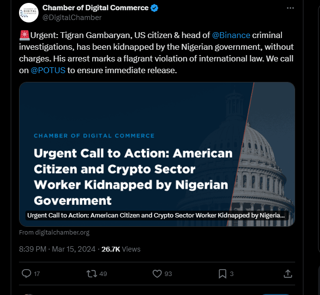 Biden Urged to Act on Detention of US Citizens in Nigeria
