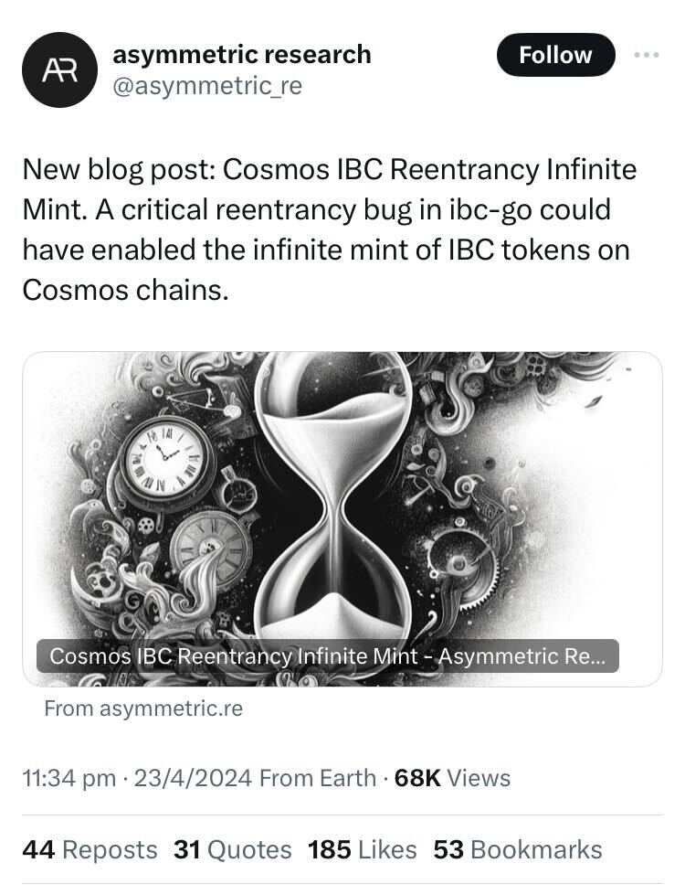 Cosmos Fixes IBC Bug, Saves $126M