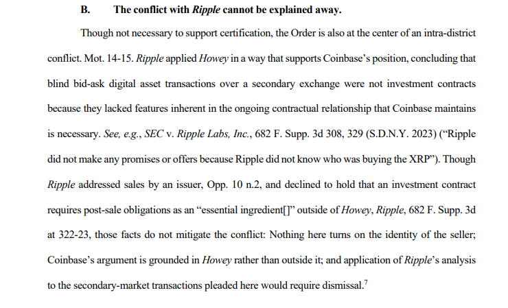 Coinbase Appeals SEC Suit, Cites Ripple Case